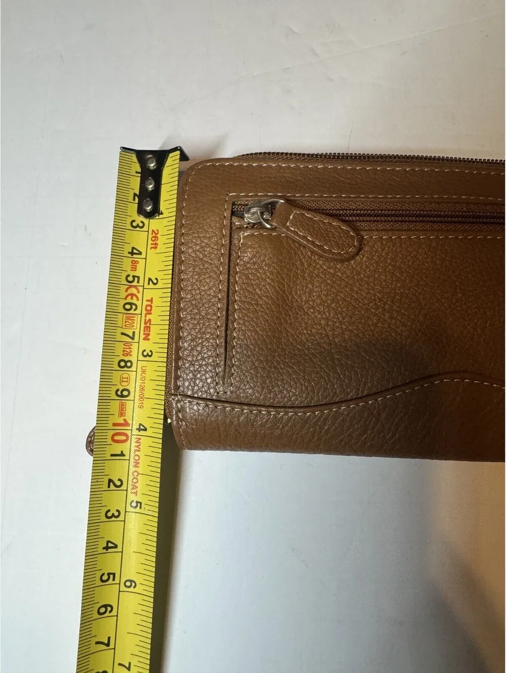 Tignanello Soft Leather Brown Zip Around Wallet Organizer Coin Great Condition